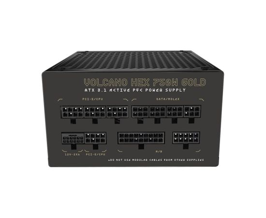 MODECOM Power Supply VOLCANO HEX GOLD 750W ATX3.1
