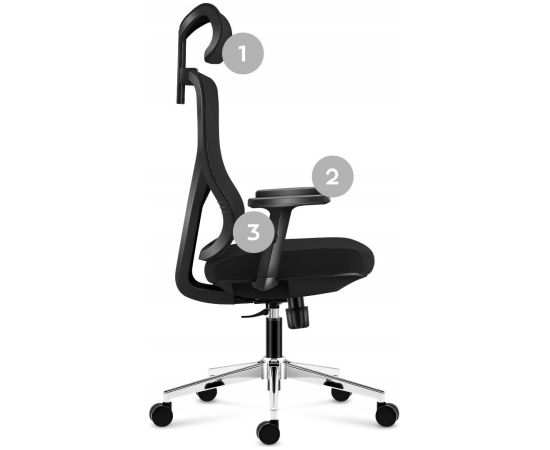 Fotel Obrotowy Ergonomiczny Regulowany Mark Adler Manager 3.3 Black