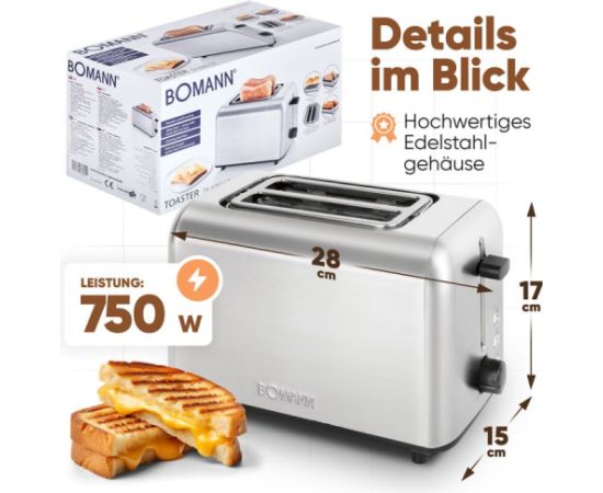 Toaster Bomann, inox