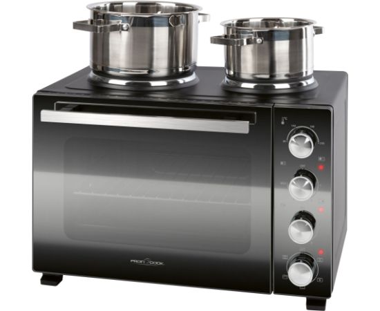 Mini oven with 2 hot plates Proficook