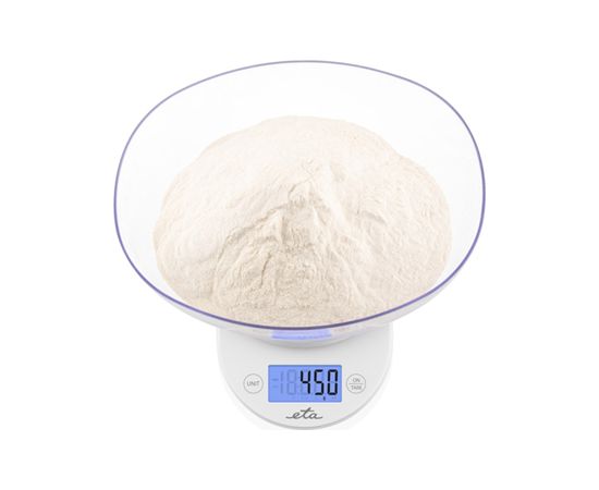 ETA Kitchen scale with a bowl ETA577090000 Mari Graduation 1 g Display type LCD White