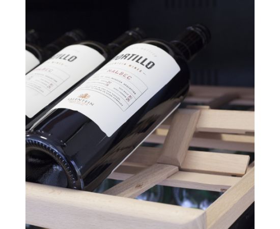 Caso Wine Cooler WineComfort 1260 Smart Energy efficiency class G Free standing Bottles capacity 126 Stainless steel/Black