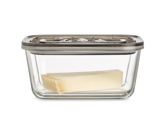 Caso Glass Vacuum Container with Plastic Lid VacuBoxx Eco L Transparent