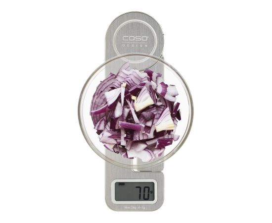 Caso Scales KitchenEcostyle Maximum weight (capacity) 5 kg Graduation 1 g Display type LCD Stainless steel