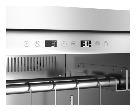 Caso Dry aging cabinet with compressor technology DryAged Master 380 Pro Energy efficiency class Not apply Food-ageing cabinet with compressor technology Free standing Bottles capacity Not apply Cooling type  Compressor technology Stainless steel