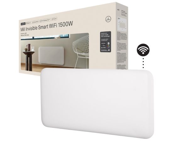 Mill Invisible Smart WiFi Heater PA1500WIFI4 Panel Heater 1500 W Suitable for rooms up to 18-22 m² White IPX4