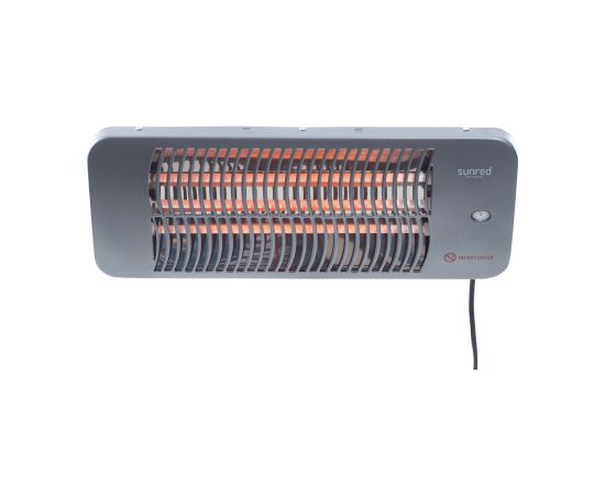 SUNRED Heater LUG-2000W, Lugo Quartz Wall Infrared 2000 W Grey IP24
