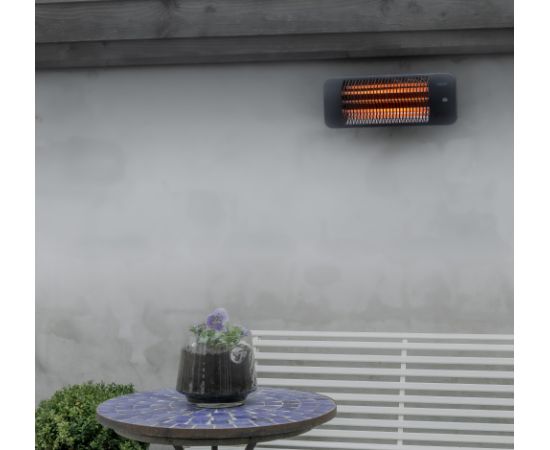 SUNRED Heater LUG-2000W, Lugo Quartz Wall Infrared 2000 W Grey IP24