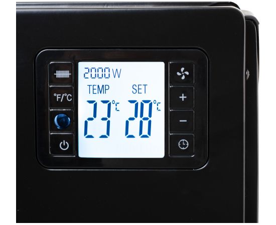 Camry Fan Heater with Remote Control CR 7739 Convection Heater 2000 W Number of power levels 3 (750W/1250W/2000W) Black