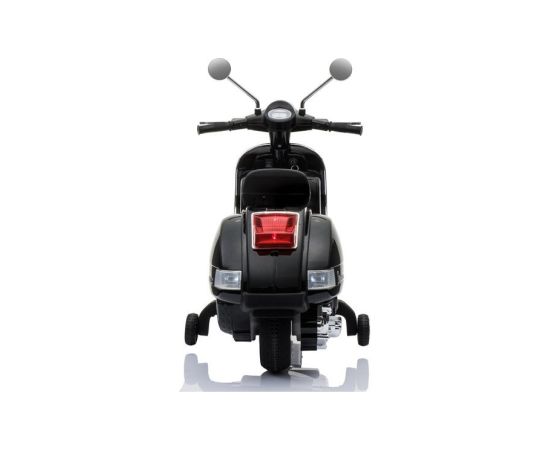 Lean Cars Vespa Scooter Electric Ride On Motorcycle - Black