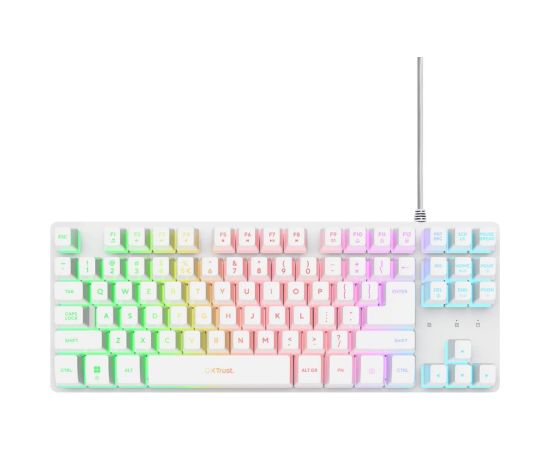 KEYBOARD USB GXT 833W THADO/TKL ENG WHITE 25894 TRUST