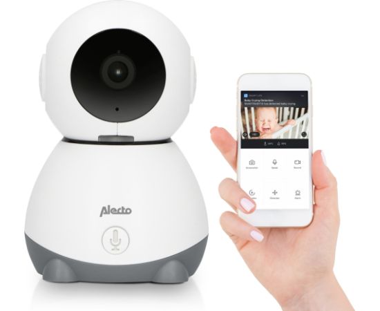 Alecto WLAN-Babyphone mit Kamera weiß/grau