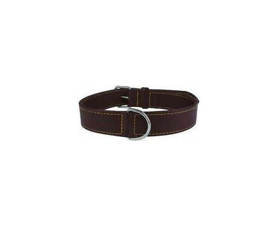 Zolux LEATHER LINED COLLAR 70MM BRN