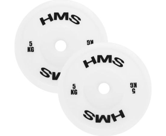 Svara diski TPP05 WHITE PE OLYMPIC PLATE 2 x 5.0 KG HMS