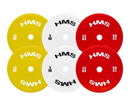 Svara diski TPP02 RED PE OLYMPIC PLATE 2 x 2.5 KG HMS