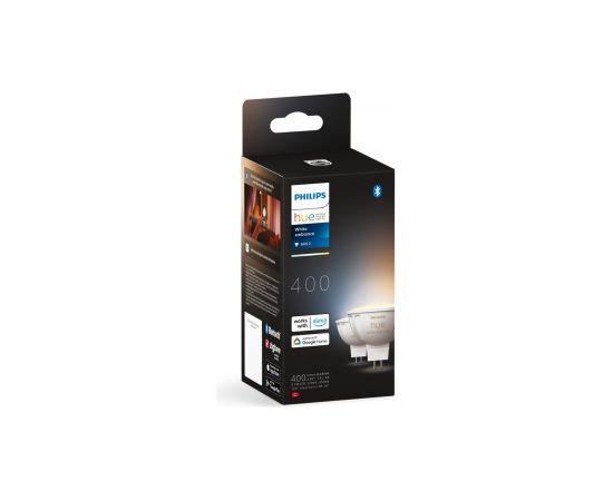Philips Hue WA 12V MR16, 2pcs pack GU5.3 5.1 W Warm to cool white light Viedās lampas un spuldzes