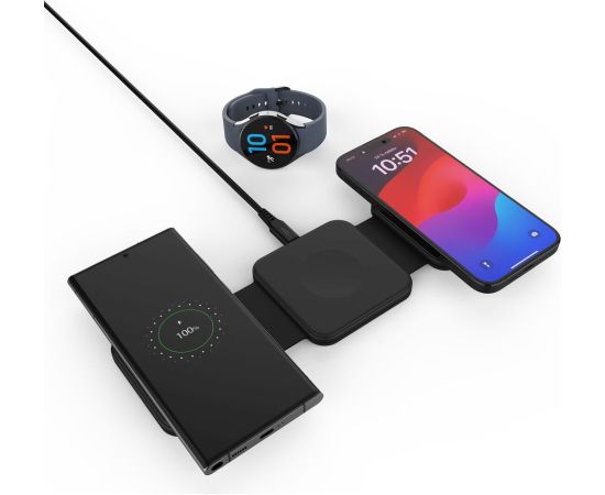 Fixed Wireless Foldable Charger 3in1 Flex for Samsung FIXFLE-SA-BK