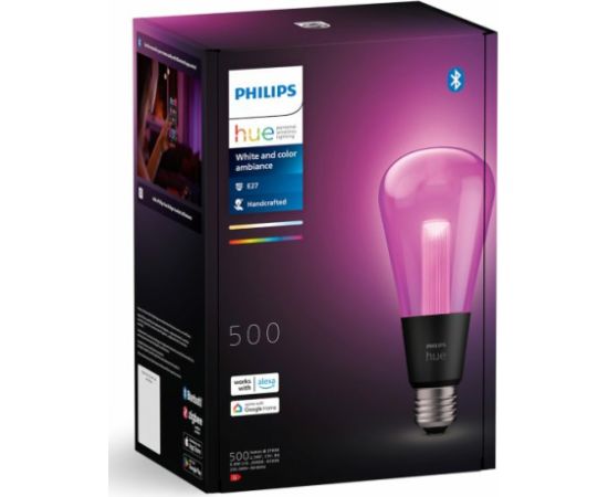 Philips Hue WCA Lightguide ST72 E27 6.8 W White and colour light Viedās lampas un spuldzes Philips Hue WCA Lightguide ST72 E27 6.8 W White and colour light Viedās lampas un spuldzes