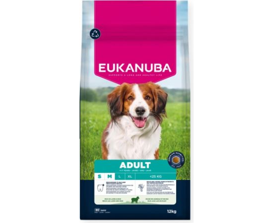 EUKANUBA Small/Medium Breed Adult Lamb & Rice 12kg