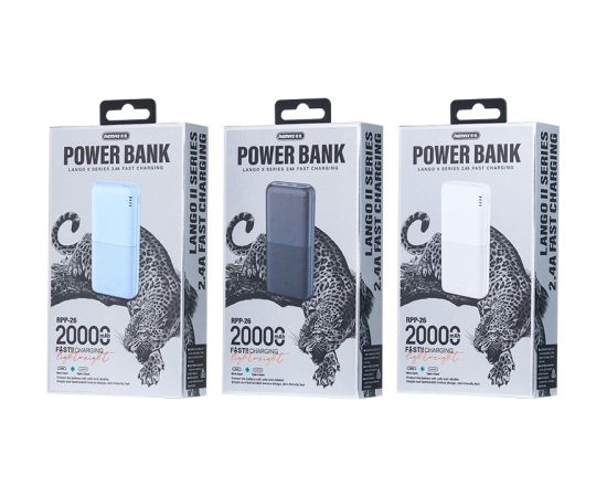 External battery Power Bank Remax RPP-26 12W 20000mAh black