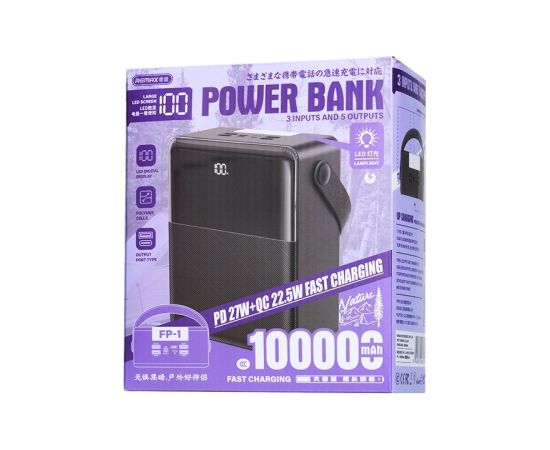 External battery Power Bank Remax FP-1 22.5W 100000mAh black
