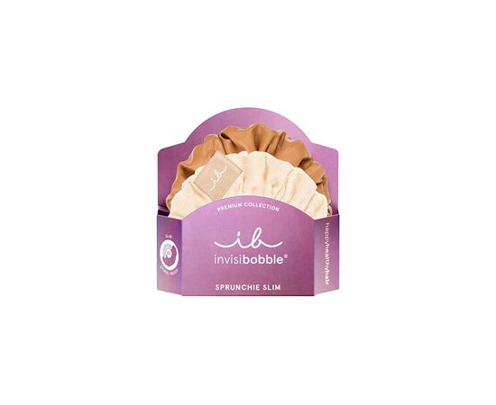 Invisibobble Sprunchie Slim Premium Creme de Caramel - Gumička do vlasů ( 2 ks )