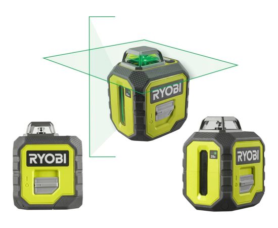 Osram Ryobi Laser Krzyżowy Płaszczyznowy Zielony 360 RB360GLL Jaunumi -Dārzam