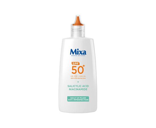 Mixa Anti Imperfection Daily UV Fluid SPF 50+ - Pleťový fluid proti nedokonalostem 40ml
