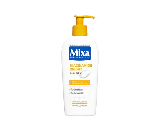 Mixa Niacinamide Bright Body Lotion - Tělové mléko pro suchou pokožku 250ml