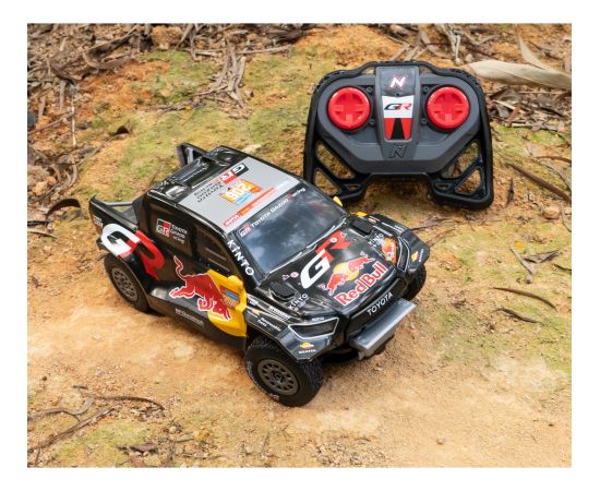 NIKKO Radiovadāma automašīna Toyota GR Dakar #206 Lucas Moraes, mērogs 1:18
