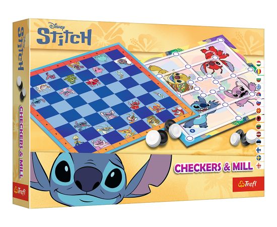 TREFL DISNEY STITCH Galda spēle Dambrete un Dzirnavas