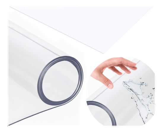Springos Коврик для стула, офисный стул 102x125x0,1 см, прозрачный