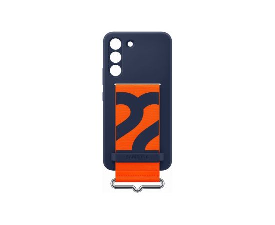 Samsung   Galaxy S22 Silicone Cover with Strap Navy