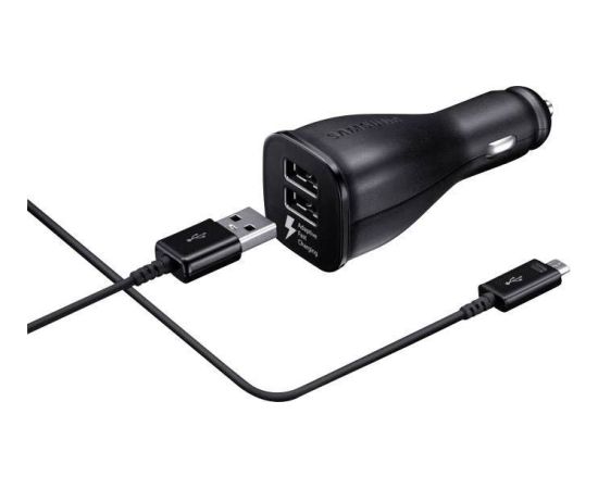 Samsung Universal  Car Fast Charger 2x MicroUSB 2A Black