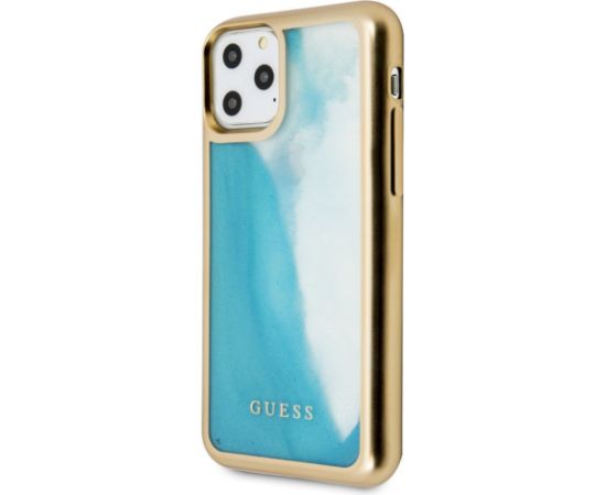 Guess Apple  iPhone 11 Pro PC/TPU Glow In Dark Sand Gold Blue