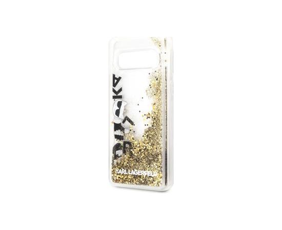 Karl Lagerfeld Samsung  Galaxy S10e Glitter Floatting Cover Black Gold