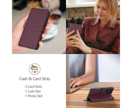 TECH-PROTECT WALLET чехол для телефона Samsung Galaxy A26 5G | A17 4G | 5G бордовый