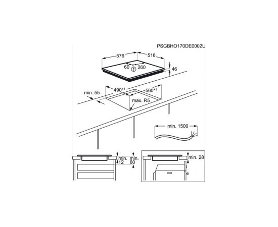 AEG IKB64431XB indukcijas plīts virsma 60cm Hob2hood