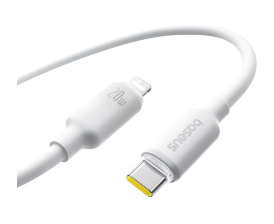 Kabelis USB C - IP Lightining 2m 20W putu silikona balts BASEUS