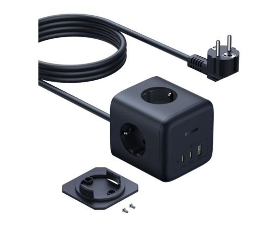 Baseus EnerFill FA11 Cube Power Strip 3AC+1U+1C 67W 1.5m EU Cosmic Black
