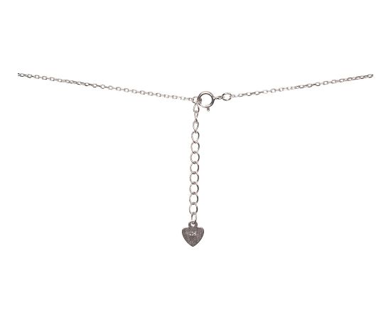 Sudraba kaklarota #2500116(PRh-Gr)_CZ, Sudrabs 925°, rodijs (pārklājums), Cirkoni, garums: 42 cm, 2.1 gr. Bez akmeņiem