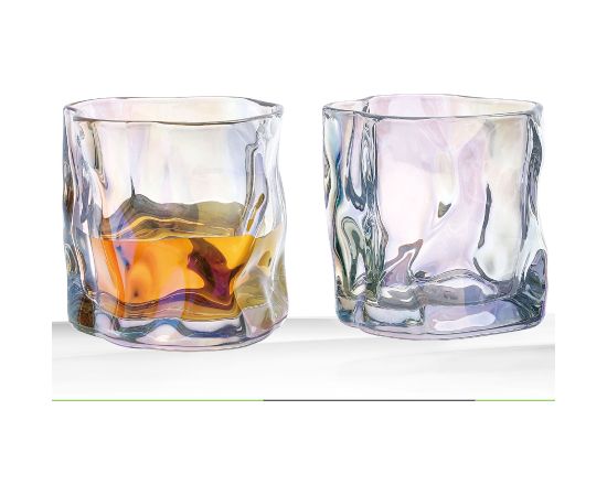Glass SHINING 280ml, rainbow