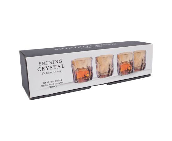 Glass SHINING 280ml, golden