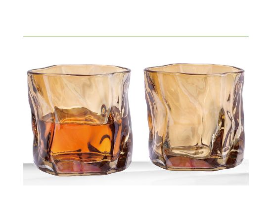 Glass SHINING 280ml, golden