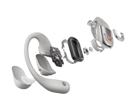 SHOKZ OpenFit 2+ Headphones Wireless Ear-hook, In-ear Calls/Music Bluetooth Grey Austiņas