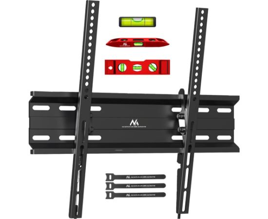 Maclean MC-748A TV or Monitor Mount, TV Wall Holder, Handle, max VESA 400x400, 32-70", 45kg, Black TV un monitoru stiprinājumi, kronšteini