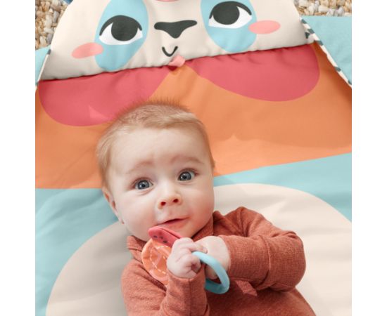 Mattel Fisher-Price Planet Friends Roly-Poly Panda Baby Activity Play Mat with 2 Toys