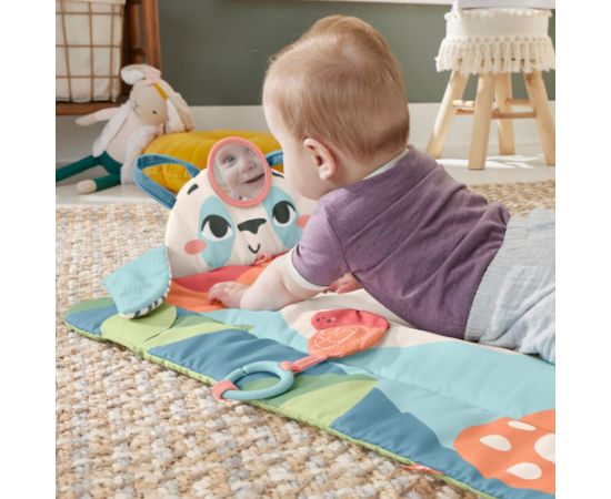 Mattel Fisher-Price Planet Friends Roly-Poly Panda Baby Activity Play Mat with 2 Toys