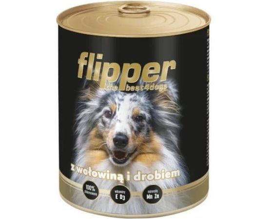 DOLINA NOTECI Flipper with beef and poultry - wet dog food - 400 g