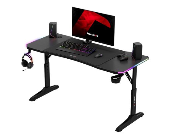 Biurko gamingowe Huzaro Hero 3.6 RGB Black Gaming galdi